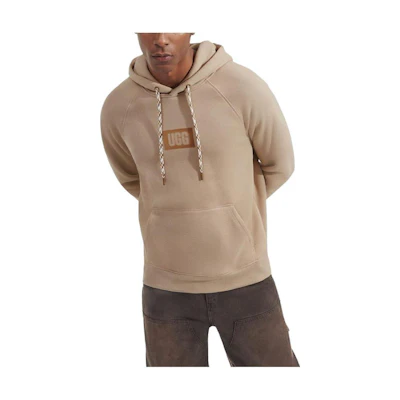 UGG Hoodie with Logo and Front Pocket in Putty Color 1144351-PUTT