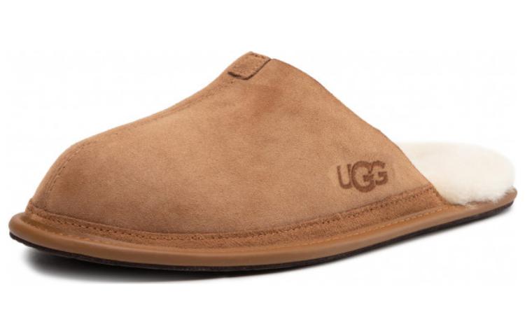 Order UGG 皮革 戶外悠閒舒適 拖鞋 男款 栗色