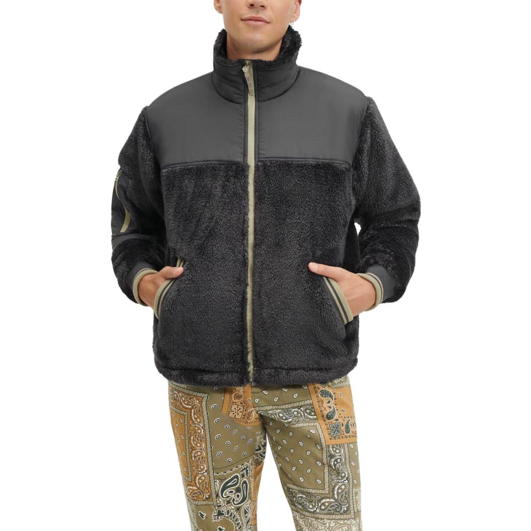 Shop Chaqueta Ajustada con Cierre UGG Landyn Sporty Sherpa en Carbón. 1132354-CTLW