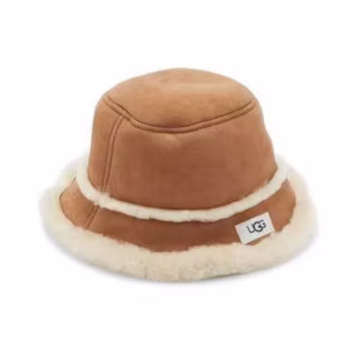 UGG Leather Fisherman Hat Khaki Unisex Casual Style 20934-SKE