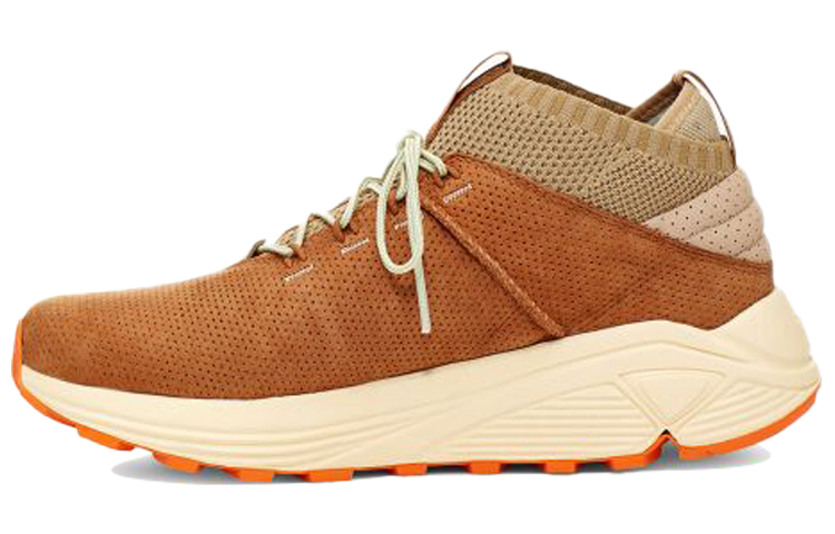 UGG Miwo Cowhide Breathable Mesh Sports Shoe Brown 1108039-OAK