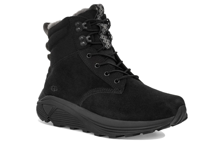 UGG Miwo Utility waterproof Suede High Top Sports Outdoor Black 圖 3