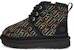 UGG Neumel 2 Jahitan Grafik 'But Salji Selesa Hitam' 1116170T-BLK