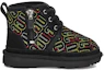 Order UGG Neumel 2 Jahitan Grafik 'But Salji Selesa Hitam' 1116170T-BLK