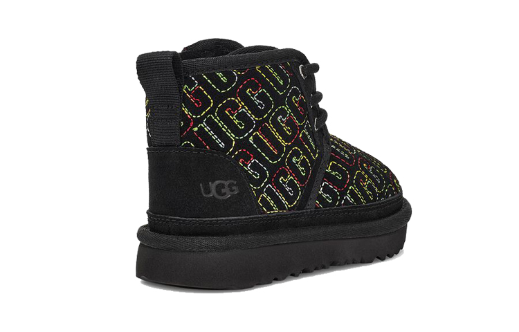 Lookbook UGG Neumel 2 Jahitan Grafik 'But Salji Selesa Hitam' 1116170T-BLK