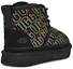 Lookbook UGG Neumel 2 Jahitan Grafik 'But Salji Selesa Hitam' 1116170T-BLK