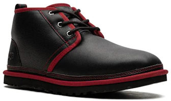 Order UGG Neumel 皮革圓頭綁帶舒適百搭短靴 男款 黑色