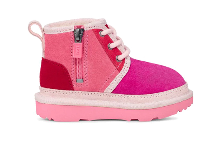 Order UGG Neumel Mashup 高筒混搭款雪地靴 英格蘭風暖心舒適 小童 粉紅色