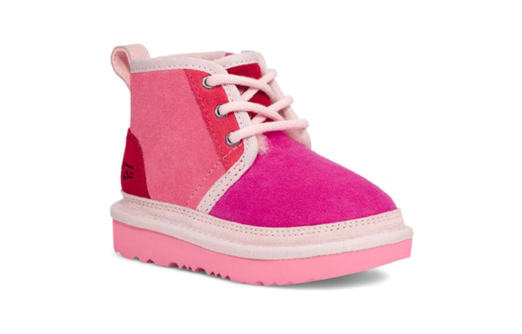 Lookbook UGG Neumel Mashup 高筒混搭款雪地靴 英格蘭風暖心舒適 小童 粉紅色