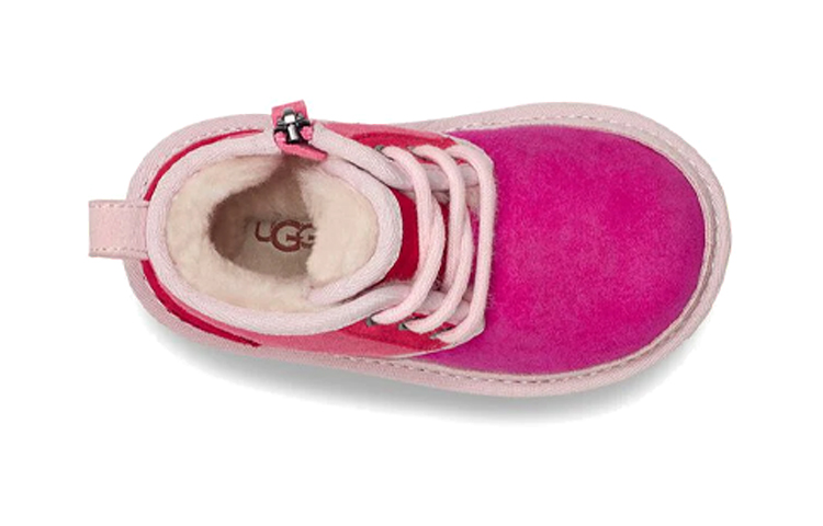 Shop UGG Neumel Mashup 高筒混搭款雪地靴 英格蘭風暖心舒適 小童 粉紅色