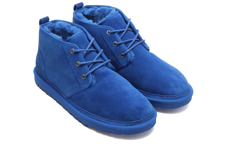 Lookbook UGG Neumel 絨面 舒適加絨保暖 高筒 雪地靴 男款 藍色