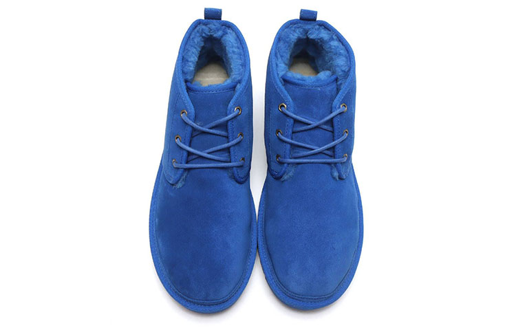 Shop UGG Neumel 絨面 舒適加絨保暖 高筒 雪地靴 男款 藍色