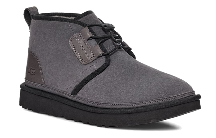 Lookbook UGG Neumel Ghillie 絨面 舒適耐磨休閒 低筒 雪地靴 男款 深灰