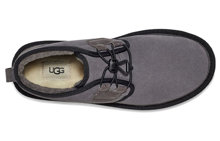 Shop UGG Neumel Ghillie 絨面 舒適耐磨休閒 低筒 雪地靴 男款 深灰