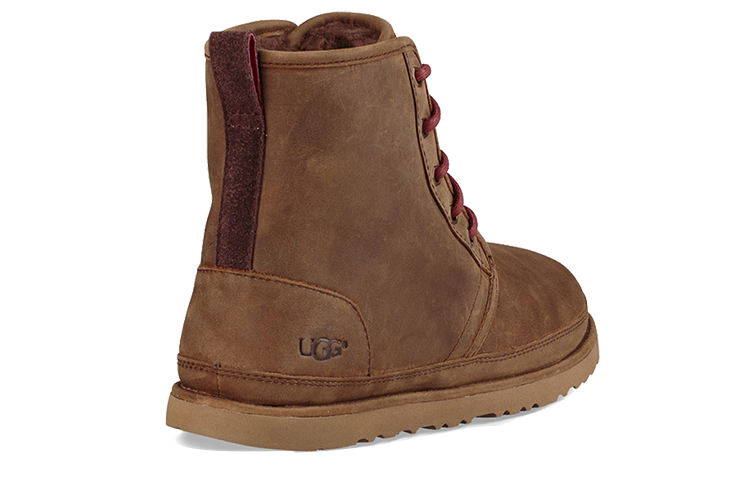 Shop UGG Neumel Luxe WP Harkley Impermeabile Foderato in Pile Marrone 1017238-GRZ