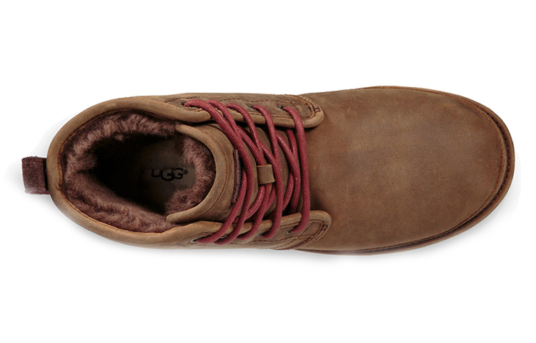 Purchase UGG Neumel Luxe WP Harkley Impermeabile Foderato in Pile Marrone 1017238-GRZ