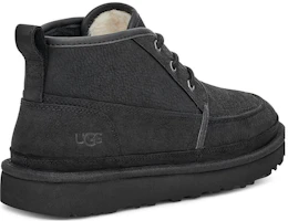 Shop UGG 頭層牛皮 繫帶休閒舒適 短筒 切爾西靴 男款 黑色