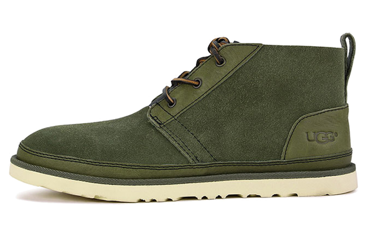 UGG Neumel Unlined Leather Fashion Casual Platform Shoes for 'Moss Green'