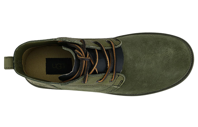 Shop UGG Neumel Unlined Leder Plattform Freizeitschuhe ''Moss Green'' 1020369-MSG