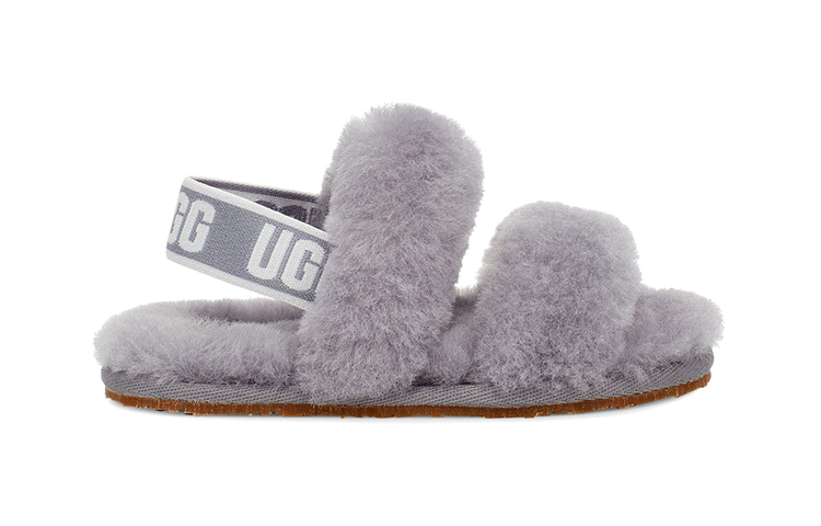 Order UGG Oh Yeah 羊毛涼鞋 童款 灰紫色