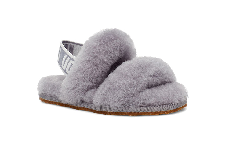 Lookbook UGG Oh Yeah 羊毛涼鞋 童款 灰紫色