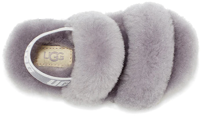 UGG Oh Yeah 羊毛涼鞋 童款 灰紫色 Shop UGG Oh Yeah 羊毛涼鞋 童款 灰紫色