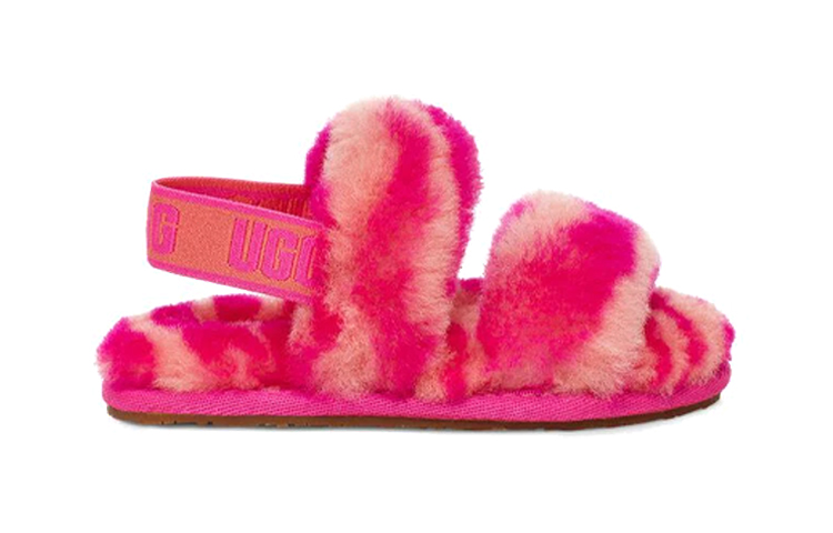 Order UGG Oh Yeah Zebra ''Sandalo Aperto Rosa Rosso Casual Morbido e Fluffy'' 1116641T-RCR