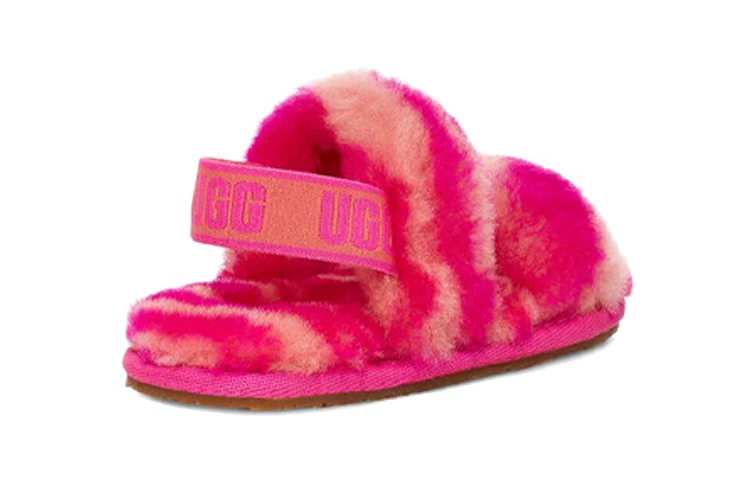 Purchase UGG Oh Yeah Zebra ''Sandalo Aperto Rosa Rosso Casual Morbido e Fluffy'' 1116641T-RCR