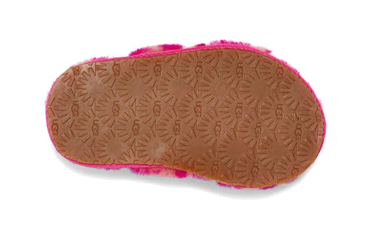 Details for UGG Oh Yeah Zebra ''Sandalo Aperto Rosa Rosso Casual Morbido e Fluffy'' 1116641T-RCR