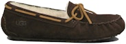 Order Kasut Sukan Santai UGG Olsen Slipper Fleece Lined Coklat Tetap Hangat 1003390-ESP
