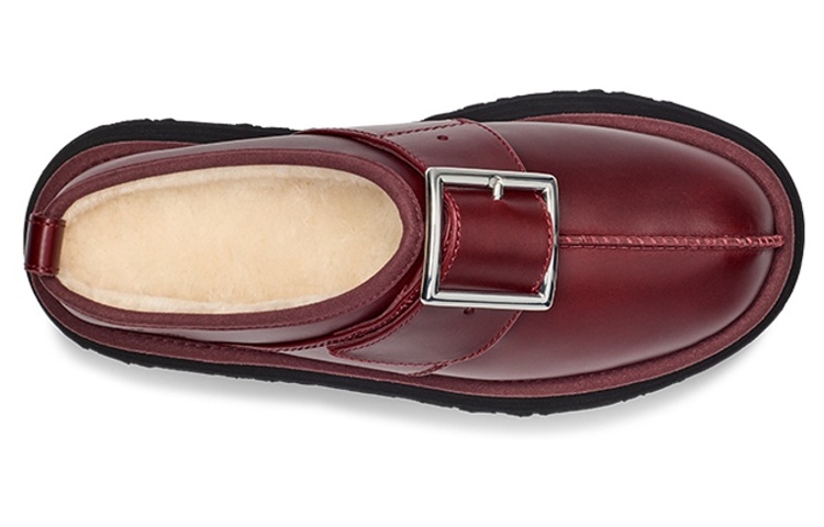 Purchase Opening Ceremony x UGG 皮革 厚底金属扣 時尚涼拖 男女同款 紅棕色