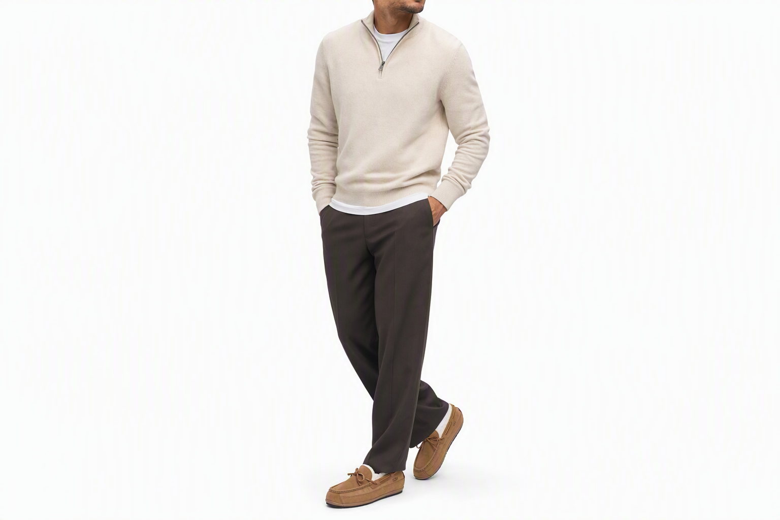 Order UGG 牛皮 休閒舒適 平底鞋 男款 栗色