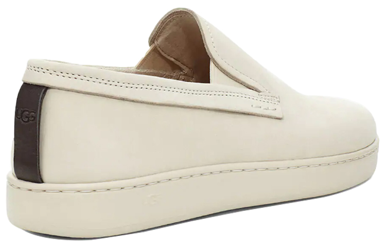 UGG Pismo Slip On Fashion Casual One Pedal Skate Shoes White 圖 4