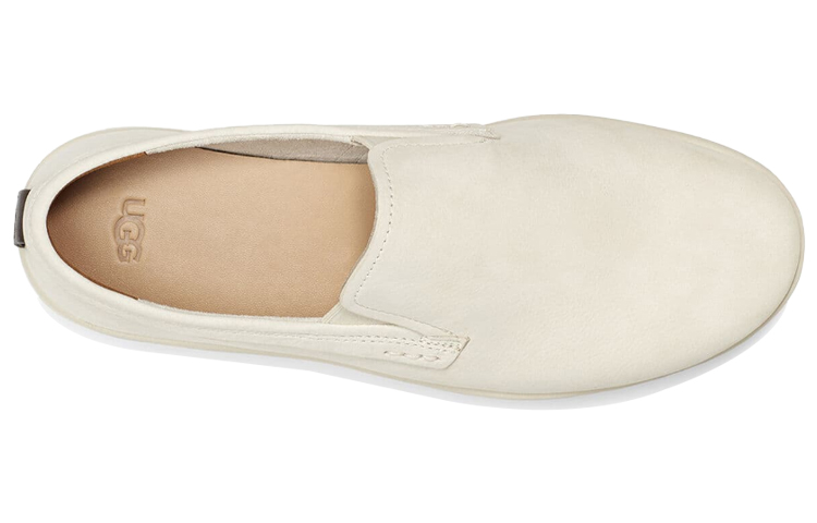 UGG Pismo Slip On Fashion Casual One Pedal Skate Shoes White 圖 5
