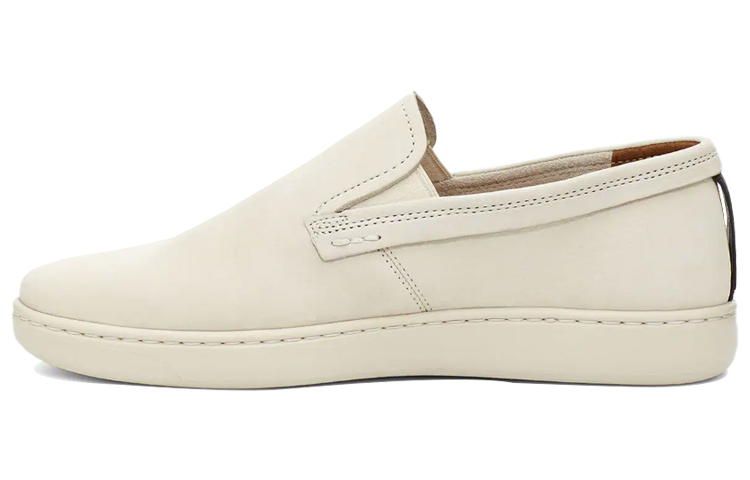 UGG Pismo Slip On Fashion Casual One Pedal Skate Shoes White 1110980-BNW