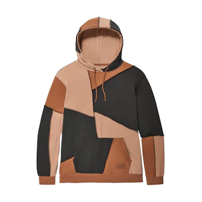 UGG Raini Colorblock Oversized Hoodie Brown Unisex - Casual Long Sleeve Pullover 1154130-CBKM