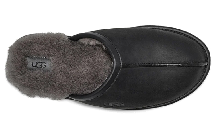 Purchase UGG 皮革 簡約休閒 時尚拖鞋 男款 黑色