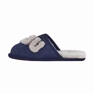 UGG Scuff Logo Sheepskin Slipper 'Blue'