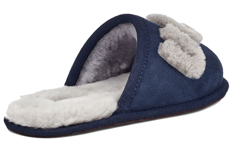 UGG Scuff Logo Sheepskin Slipper 'Blue' 圖 3