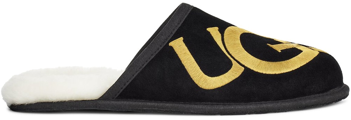 UGG 블랙 골드 로고 슬리퍼 (UGG Black Gold Logo Slipper) 1101324-BKGD Order UGG 블랙 골드 로고 슬리퍼 (UGG Black Gold Logo Slipper) 1101324-BKGD