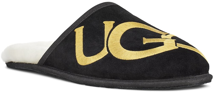 UGGロゴ スカッフ スリッパ (黒/金) 1101324-BKGD Lookbook UGGロゴ スカッフ スリッパ (黒/金) 1101324-BKGD