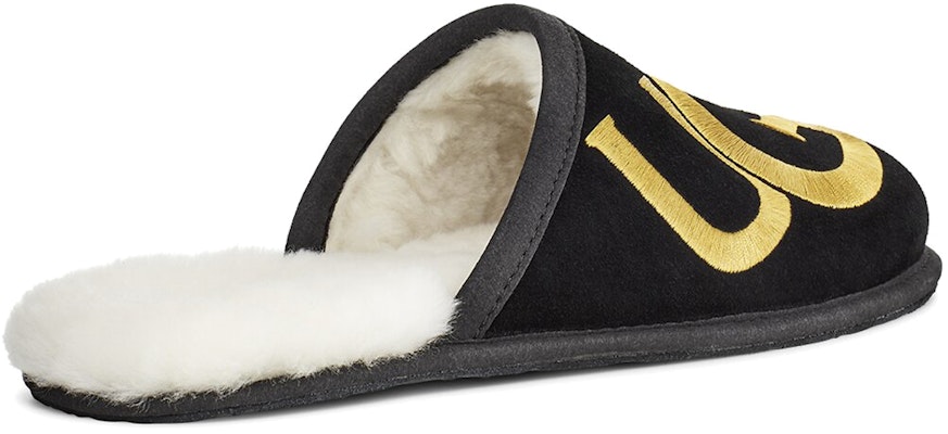 UGG 블랙 골드 로고 슬리퍼 (UGG Black Gold Logo Slipper) 1101324-BKGD Purchase UGG 블랙 골드 로고 슬리퍼 (UGG Black Gold Logo Slipper) 1101324-BKGD