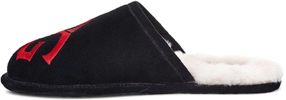 UGG Scuff Logo Slipper Black Red 1101324-BLK UGG Scuff Logo Slipper Black Red 1101324-BLK
