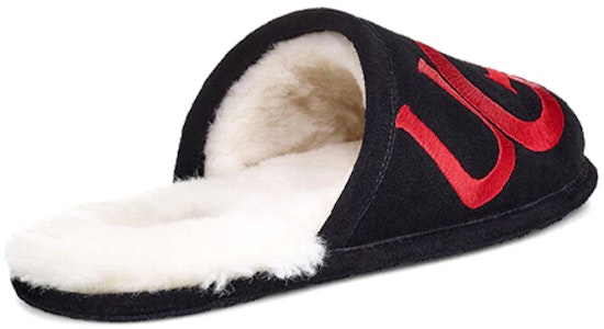 UGG スカフロゴ スリッパ 黒/赤 1101324-BLK Purchase UGG スカフロゴ スリッパ 黒/赤 1101324-BLK