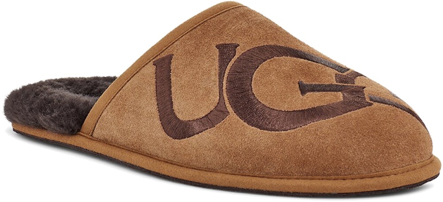 UGG Scuff Logo Slipper Chestnut Espresso 1101324-CESP Lookbook UGG Scuff Logo Slipper Chestnut Espresso 1101324-CESP