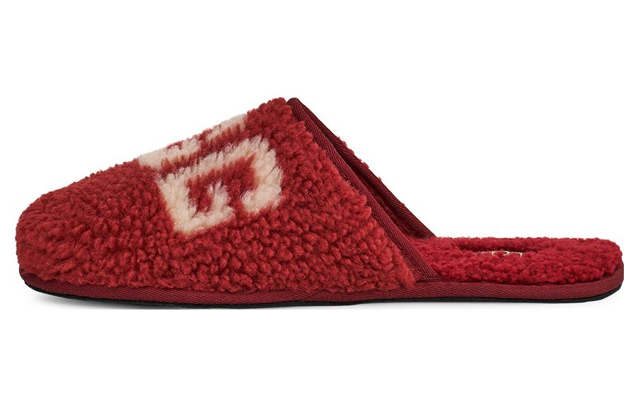 UGG Scuff Slipper 'Curly Graphic - Red Wine' 1134851-RWN