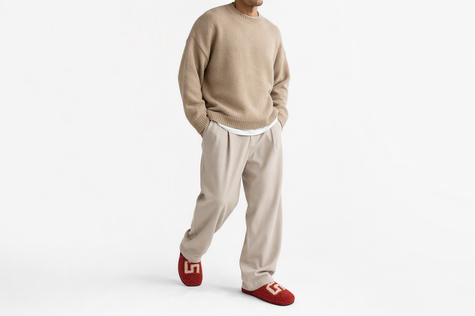 Order UGG Scuff拖鞋“卷曲图案 - 红酒色” 1134851-RWN