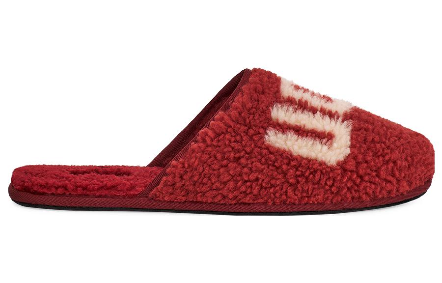 Lookbook UGG Scuff拖鞋“卷曲图案 - 红酒色” 1134851-RWN