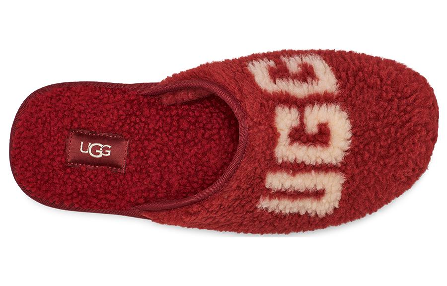 Details for UGG Scuff拖鞋“卷曲图案 - 红酒色” 1134851-RWN