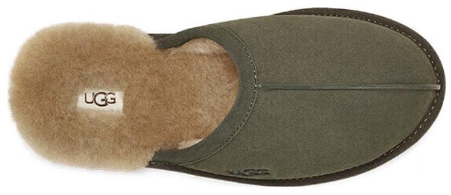 UGG 牛反絨 保暖舒適包頭 平底拖鞋 男款 森林綠色 Shop UGG 牛反絨 保暖舒適包頭 平底拖鞋 男款 森林綠色